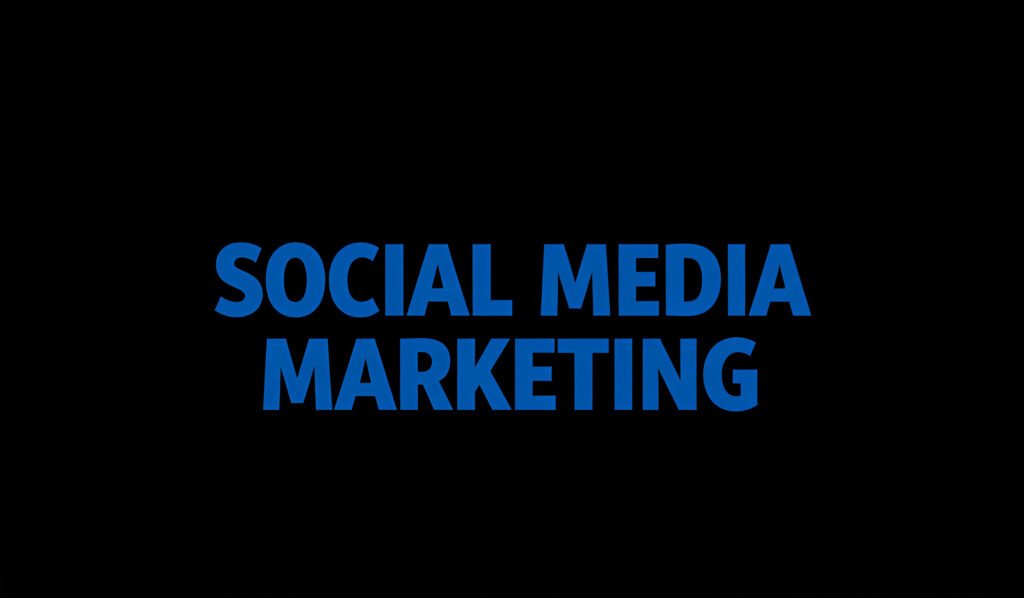 black background with blue color text