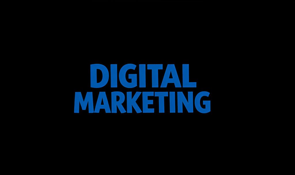 black background with blue color text